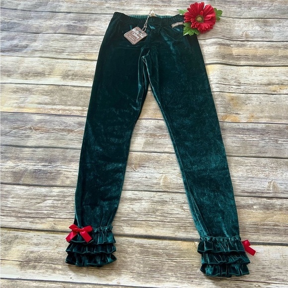🍎NWT MATILDA JANE TINSEL RUFFLE LEGGINS - Picture 7 of 10